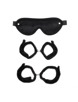 Rimba Bondage Play Set de Esposas para Munecas y Tobillos Color Negro 2