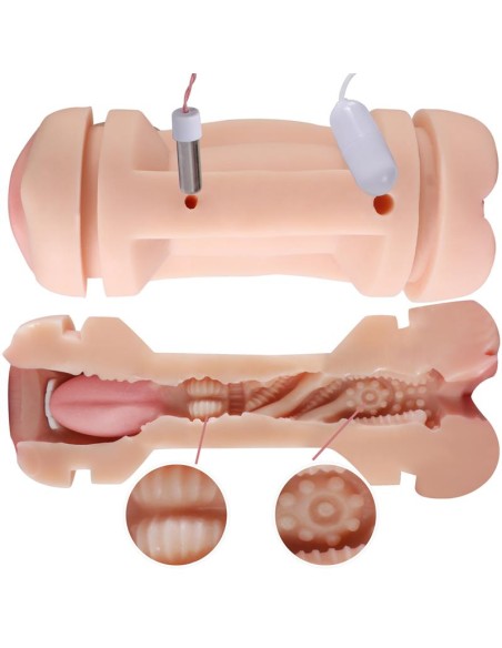 Masturbador Doble Vagina y Boca Kay