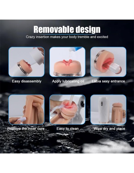 Riley Masturbador Masculino Automatico Vibracion y Succion