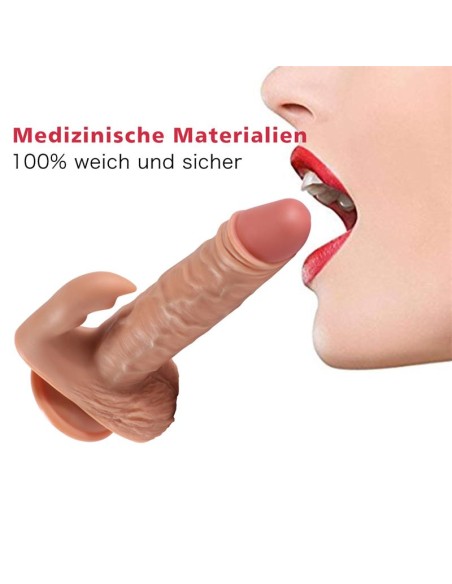 Austin Dildo con 20 Modos de Vibracion y Estimulador de Clitoris