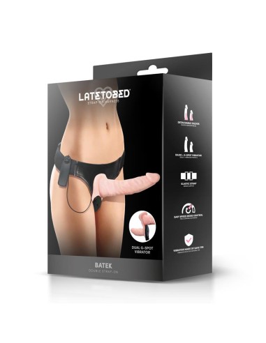 Batek Arnes con Dildo Doble Desmontable Punto G y Vibracion Control Remoto
