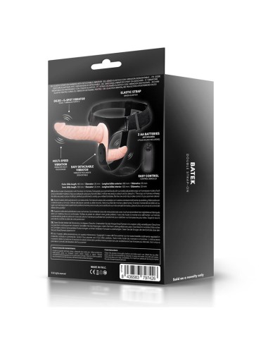 Batek Arnes con Dildo Doble Desmontable Punto G y Vibracion Control Remoto