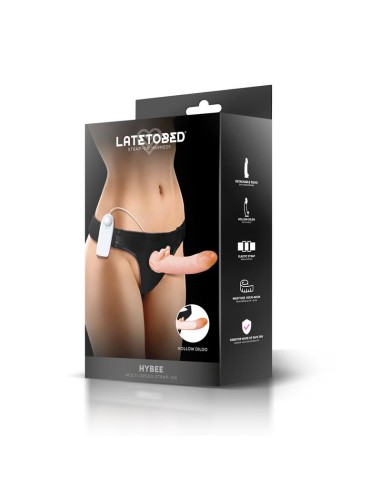 Hybee Dildo con Dildo Realista Hueco y Vibracion con Control Remoto