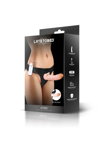 Hybee Dildo con Dildo Realista Hueco y Vibracion con Control Remoto