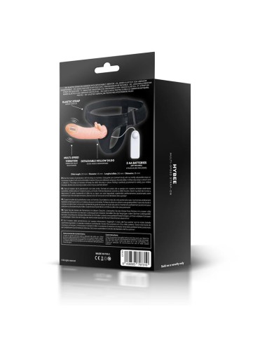 Hybee Dildo con Dildo Realista Hueco y Vibracion con Control Remoto