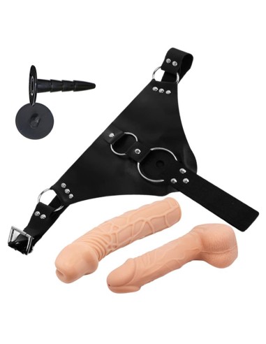Sparo Arnes con 2 Dildos Realistas Desmontables