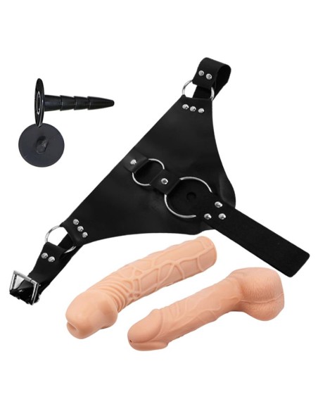 Sparo Arnes con 2 Dildos Realistas Desmontables