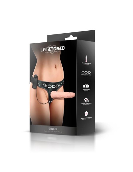 Ribbo Arnes con Dildo Realista con Vibracion y Control Remoto