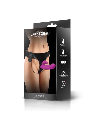 Hymax Arnes con Dildo Vibrador con Conejito y Control Remoto