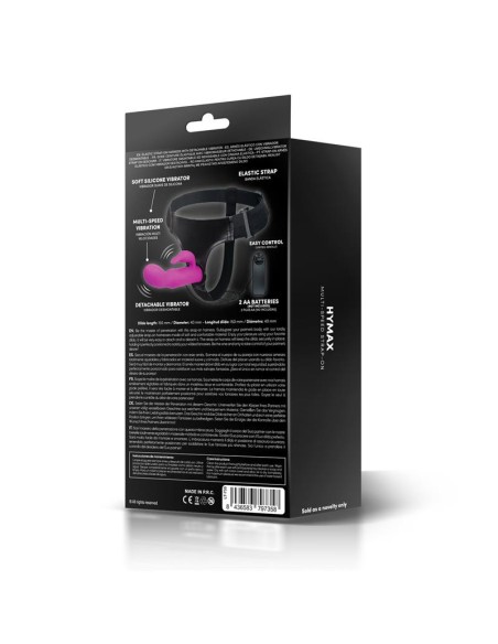 Hymax Arnes con Dildo Vibrador con Conejito y Control Remoto