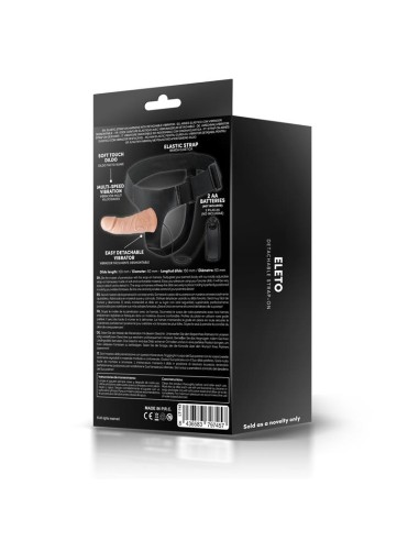 Eleto Arnes con Dildo Hueco Desmontable Vibracion y Control Remoto