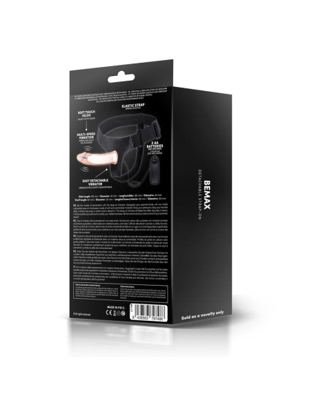 Bemax Arnes con Dildo Hueco Desmontable Vibracion y Control Remoto