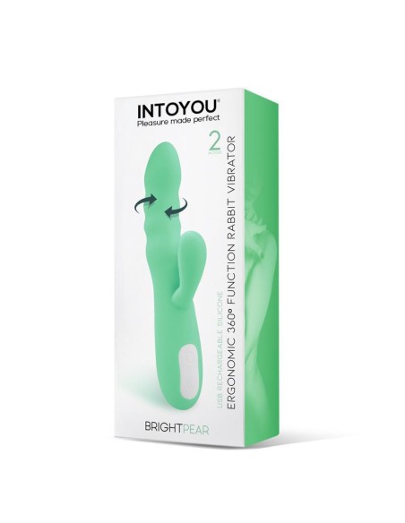 Brightpear Vibrador y Rotador con Conejito Doble Motor 360º