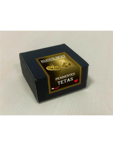 Pendientes en forma de pechos de color dorado