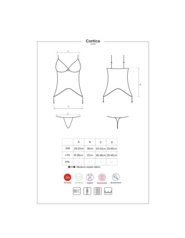 Set con Liguero Contica Talla L XL