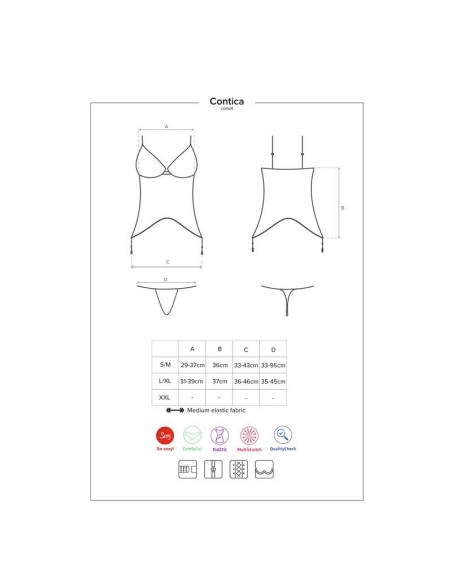 Set con Liguero Contica Talla L XL