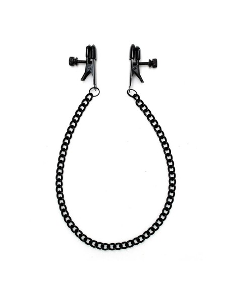 Pinzas para Pezones con Cadena Color Negro