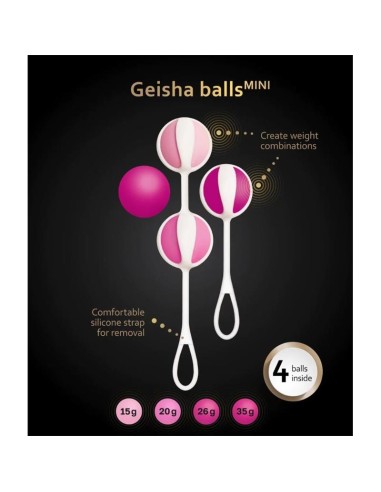 Set 4 Bolas Geisha Balls Mini Raspberry