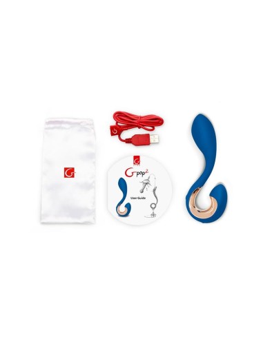 Gpop2 Vibrador Punto G y P Azul Indigo