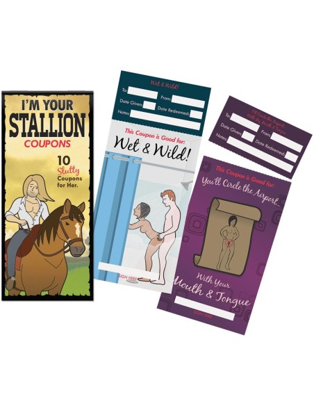 10 Cupones para Ella Im Your Stallion