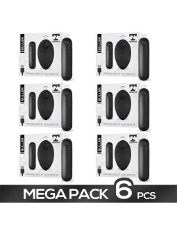 Pack de 6 Buller Bala Vibradora Control Remoto USB