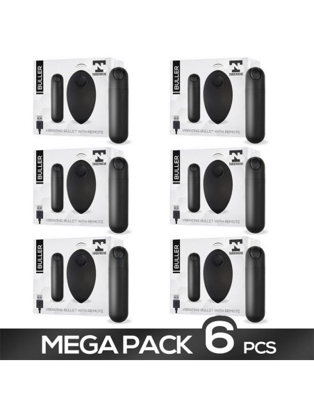 Pack de 6 Buller Bala Vibradora Control Remoto USB
