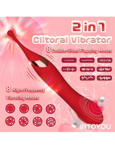 Onax Estimulador Doble Vibrador de Punto y Doble Pulsacion USB