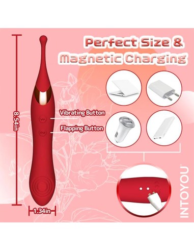 Onax Estimulador Doble Vibrador de Punto y Doble Pulsacion USB