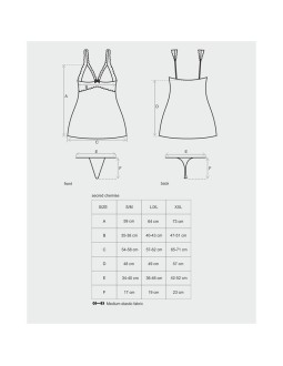 Secred Chemise y Tanga Color Rojo 2