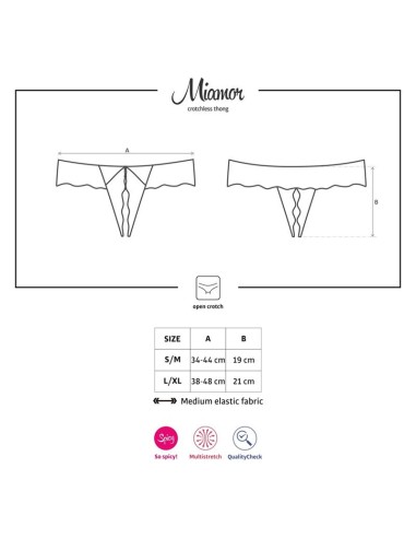 Miamor Tanga Abierto Color Negro