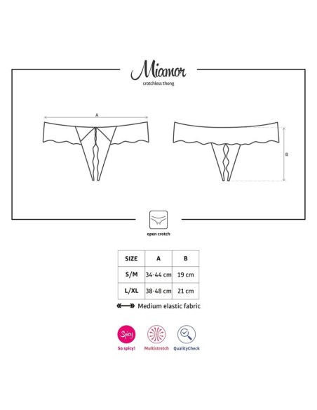 Miamor Tanga Abierto Color Negro