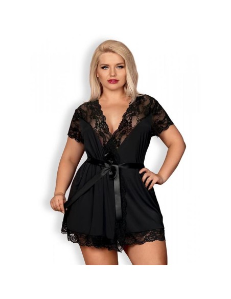 810 PEI 1 Kimono con Encaje Negro