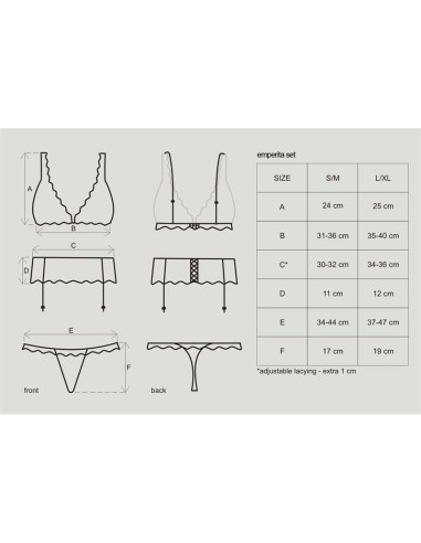 Emperita Set 3 Piezas Color Negro