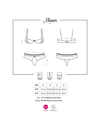 Miamor Set de 2 Piezas