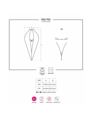 830 TED 1 Teddy Color Negro