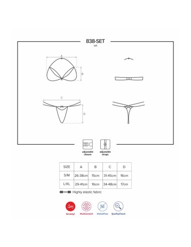 838 SET 3 Set 2 Piezas