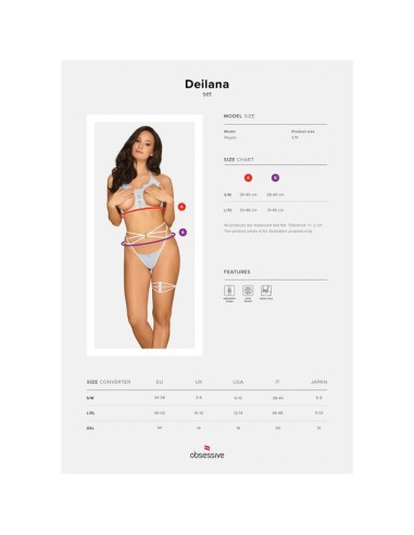 Deilana Set con Sujetador Abierto