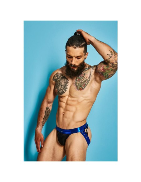 C4M14 Suspensorio Desire Leatherette Azul