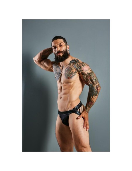 C4M14 Suspendorio Desire Leatherette Negro