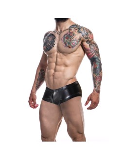 C4M10 Boxers Tipo Shorts Leatherette Negro