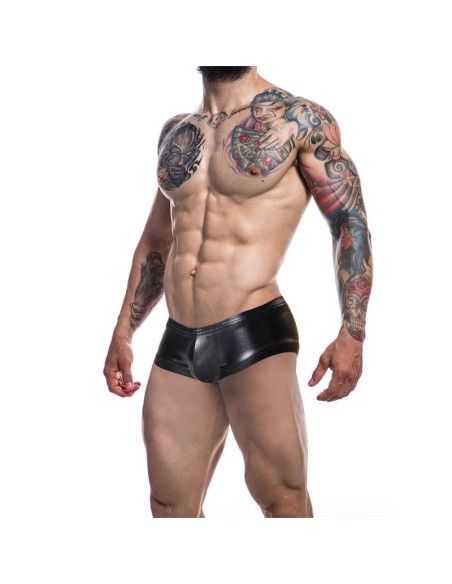 C4M10 Boxers Tipo Shorts Leatherette Negro