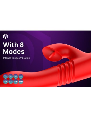 Velvet Vibrador con Thrusting y Pulsacion