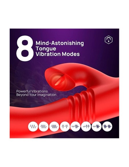 Velvet Vibrador con Thrusting y Pulsacion