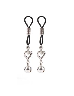 Senuelo Pinzas para Pezones Corazon con Cascabel