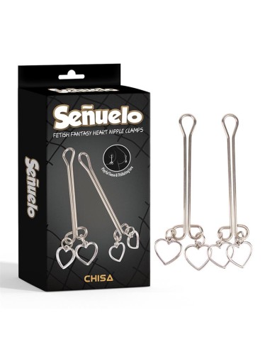 Senuelo Pinzas para Pezones con Corazones