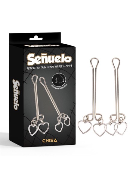 Senuelo Pinzas para Pezones con Corazones
