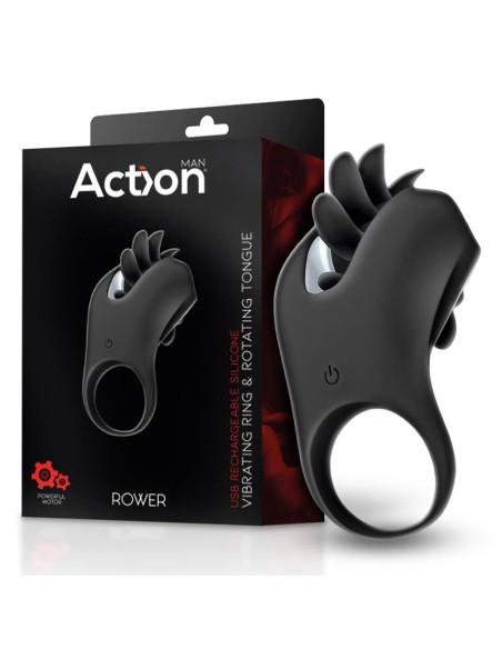 Rower Anillo Vibrador con Lengua Rotadora