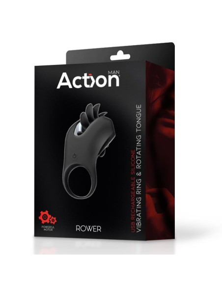 Rower Anillo Vibrador con Lengua Rotadora