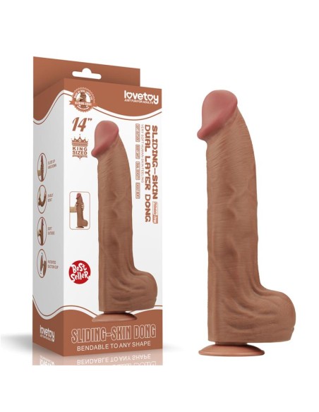 Dildo Dual Density Piel Deslizante 14