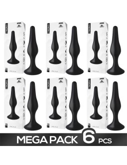 Pack de 6 Trophy Plug Anal Silicona 15 cm